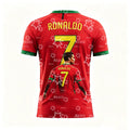 25-26 Ronaldo football jersey Portugal Football fan gift Summer Sports Men's T-Shirt Kid's Clothing Tee Woman cycling jersey ﻿
