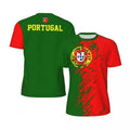 PORTUGAL Flag 3D Print Sports Quick-dry Breathable Men Women T-shirt Outdoor Football Jersey Team Club Short-sleeve Top Clothing