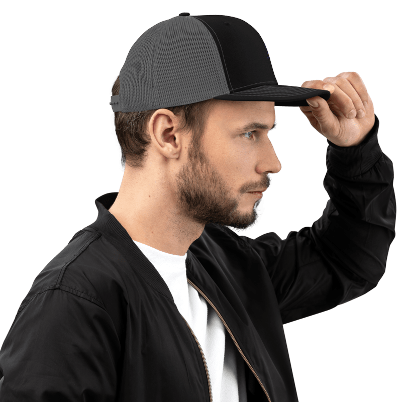 Closed-back trucker cap